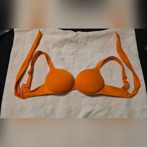 SKIMS SIGNATURE SWIM ULTIMATE PUSH-UP BIKINI TOPTANGERINE / 32 / c